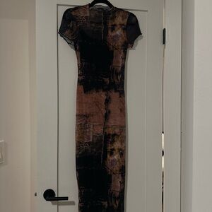 Black and Brown Dress